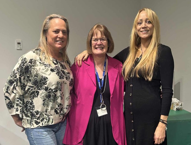 Traci Fricker, Kylie Wright and Carole Peterson at Christchurch Launch